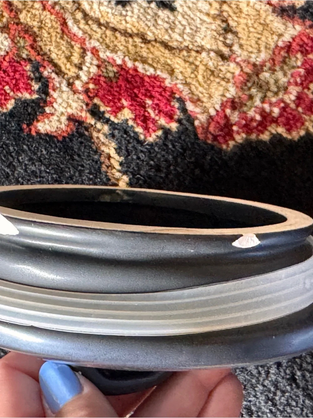 Rae Dunn Black Ceramic 'TREATS' Jar with Lid canister